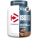 Dymatizovať ISO100 Srvátkový proteínový prášok Izolát, Fudge Brownie, 25g proteínu, 3 libra, 5,5g BCAA, menej ako 120 kal., bez lepku, 1g tuku, 1g cukru, 2g Carb (42 porcií)