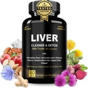 32 v 1 Pečeň čistenie Detox a opravy Formula s Apple Cider Ocot, Mlieko Thitle doplnok, Artičoky, púpava Root Supplement - Non-GMO a Vegan Bylinné Pečeň Podpora a oprava