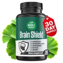 Nootropné nosiče mozgu - štít mozgu s Ginkgo Biloba, Alpha GPC a Bacopa Monnieri, vitamín B12, B3 - podpora Focus, pamäť a jasnosť, energetická a stresová úľava. (1)