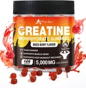 Monohydrát kreatínu Gummy pre mužov a ženy - 5g Monohydrát kreatínu na obsluhu, podporuje cvičenie, Zero Sugar, 120 Vegan Supplement Gummies