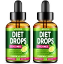 (Pack of 2) Diéta kvapky - Made in USA - Appetite Supressant for Women & Muži - Prírodný metabolizmus Booster - Diet kvapky s Garcinia Cambogia, L-Arginine & L-Glutamine 1 Fl Oz