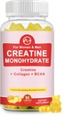 Kreatín monohydrát Gummy pre ženy a mužov, Kreatínové doplnky, bez cukru, žuvacie, pre podporu svalov