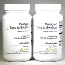 Omega-3 "ľahké prehltnúť" Ultra-čistý rybí olej doplnok Prírodné citrónová príchuť 200 Softgels by Omega 3 Ľahko prehĺtať