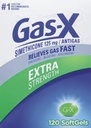 Gas-X Extra 125mg Sila Relief plynu Simeticone 120 Softgels