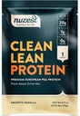 Nuzest - Pea Protein Powder - Clean Lean Protein, Premium Vegan Plant Based Protein Powder, Dairy Free, Gluten Free, GMO Free, Prirodzene Sladené Bielkoviny Shake, Smooth Vanilla, 1 Serving, 0,9 oz