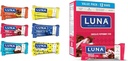 LUNA Bar Variety Pack (12 Počet) + Čokoláda Mätová tyčinka (12 balenie) - Lepidlo-Free Snack Bary