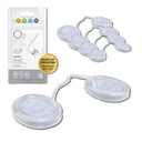 O2 Nosové filtre s 3M filtráciou - Nosové filtre pre alergie - Nosový filter pre alergie - Nosový prachový masky, dym a alergie Filter (Štúdium veľkosti, balenie 4)