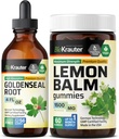 BIO KRAUTER Goldenseal Tinture 4 Fl. Oz. & Lemon Balm 60 Gummies