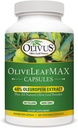 OliveLeafMAX Olive Leaf Extract (40% Oleuroepin) + Organic Olive Leaf Powder + No Fillers + 300 Vegetariánske kapsule + Zdroj zo Španielska a vyrobené v USA na GMP Facility