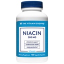 Vitamín Shoppe Niacin - Cholesterol Podpora - 500 MG (100 Rastlinné kapsuly)