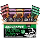 Prírodná vytrvalosť Proteín Chips - Nízke karbové Chips, High Protein Snack, Vegan Protein with Avocado Oil, 14g Protein Per Bag, Gluten Free, Nacho, BBQ, Chili, Narodeninová torta, Original - Odroda Pack, 1.38 oz Bags (Stoj 12)