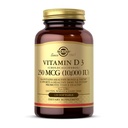 Solgar Vitamín D3 (Cholekalciferol) 250 MCG (10 000 IU), 120 Softgels - Pomáha udržiavať zdravé kosti a zuby - Imunitný systém Podpora - Non GMO, Gluten/ Dairy Free - 120 Serviv