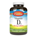 Carlson - vitamín D3 4000 IU (100 μg), imunitná podpora, zdravie kostí, zdravie svalov, cholekalciferol, vitamín D doplnky, vitamín D3 mäkké gély, 360 softgelov