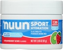 Nuun Sport Electrolyte prášok Nápoj Mix s horčíkom, vápnikom, draslíkom, chloridom a sodíkom, Jahodová kivi, lepidlo zadarmo & Vegan, až 20 Servisov