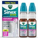 Vicks Sinex Silný nosový sprej, Hydratačné Ultra Fine Mist s Aloe, Decongestant Medicine, Relief from Stuffy Nose Vzhľadom k chladu alebo alergii, nosové kongescie a sínusový tlak Relief, 265 Sprays x 2
