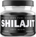 Himalayan Shilajit Resin - Organic Shilajit Supplement Zdroj z vysokých nadmorských výšok - 500mg Pure Natural Resin & Fulvic Acid, 85+ Trace Minerals