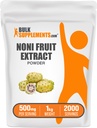 BulkSupplements.com Noni Fruit Extract Powder - Noni Fruit Supplement, Superfood Powder - bezlepkové lepidlo, 500mg na porciu, 1kg (2,2 lbs) (Pack of 1)
