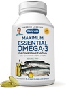 ANDREW LESSMAN Maximum Essential Omega-3 Mincovňa - 30 Softgels - Ultra-Pure, High Potency Omega-3 Oils. Vysoká DHA, žiadne žalúdočné ťažkosti, žiadne kontaminanty, žiadna ortuť. Malé ľahko prehltnúť Softgels