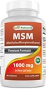 Najlepšie prírodné MSM 1000 mg 180 Kapsule