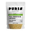 PURIS Organic Pea Protein Crisps, Certified Organic Pea Protein Isolate, Keto Protein Crunch, Made 100% in The USA, Non-GMO, Gluten Free, No Sugar, No Soy, 18g Protein, 7g Carbs, Unflavred