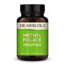 Dr. Mercola Metyl Folát - Podpora Detoxikácie a bunkového zdravia - 5- MTHF Folát - Biodostupná formula - 5 mg - 30 kapsúl