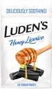 Ludenove upokojujúce kvapky hrdla, medové sladké drievko, 30 ct (Pack of 1)