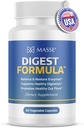 MASSE' Digest Formula doplnok Enzyme Boost kapsule - Advanced Formula pre trávenie zdravie & Gut Flora podpora - Prírodné organické enzýmy doplnok pre trávenie starostlivosti a prerastanie 60 Počet