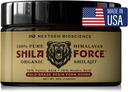 ShilaForceTM Shilajit Pure Gold-Grade Wild-Harvested Himalayan Organic Live Resin - 500 mg 70% Kyselina fulvová & 10% Kyselina Humová s 85+ Stopové minerály, 30g Vyrobené v USA, Brown
