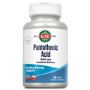 KAL Kyselina pantoténová 1000 mg, trvalé uvoľňovanie vitamín B5 - energetické doplnky - podporuje metabolizmus chutí, tukov a bielkovín, zdravie vlasov a kože, Vegan, 60-dňová záruka, 100 Serviv, 100 tabliet