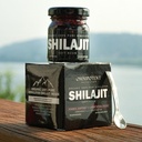 Himalayan Shilajit Resin - Organic Shilajit Supplement Zdroj z vysokých nadmorských výškach - 500mg Pure Natural Resin & Fulvic Acid, 85+ Trace Minerals (50g (100 Servings) + Spoon)