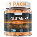 L-Glutamine 1000mg Gummy pre ženy a mužov s Beta-Alanine, BCAAs, Magnézium Glycinate, Draslík & Ashwagandha 