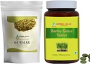 HERBAL HILLS Gurmar Tea Powder and Jamber Grass Tablets Balenie po 2 Combo
