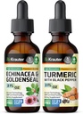 Echinacea s Goldenseal Tincture 2 Fl. Oz. & Turmerica Tincture 2 Fl. Oz.