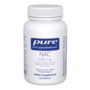 Pure Encapsulations NAC 600 mg - N-Acetyl Cysteine NAC Supplement for Lung Health & Immune Support, Pečeň Support & Antioxidants* - s Freeform N-Acetyl-L-Cysteine - 90 Kapsule
