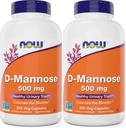 Teraz D-Mannose 500 mg, 300 Kapsule (Pack of 2) - Vegan Non GMO Supplement for Women and Men - podporuje zdravé močové tract, čistí močový mechúr