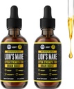 HERBIFY Levy Mane - Levy Mane Huba Supplement- Levy Mane Tinture - Imunitná podpora - Levy Mane Tinktúra pre pamäť, Zameranie a jasnosť - Denné Huba Supplement - 2 Fl oz 2 balenie