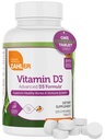 Zahler Vitamín D3 CHEWABLE 2000IU, všetko-prírodné doplnok cielený vitamín D nedostatky, Certified Košer, 120 Veľká chuť Orange Ochutené tablety