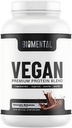 Biomental Vegan čokoláda Proteín prášok - Rastlinné-Na základe -ľahká absorpcia - Delicious čokoláda - Svalovina budova, Ideálne zdravý Vegan životný štýl - non-GMO, Gluten-Free Protein Supplement