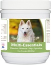 Zdravé plemená Nemecký ovčiak, Biely, Multi-Essentials Powder pre psy - Ideálny doplnok vitamínov, minerálov a antioxidantov pre vášho psa - 8 oz