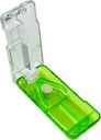 EZY DOSE Pill Cutter a splitter s dispenser, Denné použitie, Bezpečné Cut Pills, Vitamíny, Tablety v polovici alebo Quarters, presné a jednoduché rezanie, nerezová oceľ čepele, Cestovanie Size, Zelená, BPA zadarmo