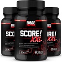FORCE FACTOR Score! XXL, 3-Pack, Posilňovač oxidu dusnatého pre mužov s L-Citrulín, Black Maca, & Tribulus zlepšiť atletický výkon, zvýšiť výdrž, a podporovať prietok krvi, 90 tabliet