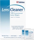 Safetec Lens & Okuliare Čistiace utierky, predzvlhčené utierky (2 balenia po 100 ks boxov - 200 čistiacich odevov)