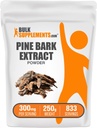 BulkSupplements.com Pine Bark Extract Powder - Herbal Supplement, Pine Bark Powder - Antioxidants Support, Gluten Free - 300mg per Serving, 250g (8.8 oz) (Pack of 1)