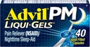 Advil PM Bolesť Reliever a Nočný spánok Pomoc, Bolesť Medicína s Ibuprofen pre úľavu od bolesti a difenhydramín Citrát pre spánok - 40 Natreté kaplety