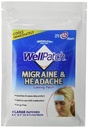 WellPatch Migréna a bolesť hlavy Chladenie Patch - bez drog, Trvá až 12 hodín, Bezpečné použitie s medikáciou - veľké packy (4 veľké packy), Každý 4.3 x 2 palcov