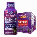 Vitamín Energy Mood+ Extra sila Energia Shot Tropical Berry 48 Balenie, 260mg Prírodný kofeín, B-vitamíny, Rhodiola, Kamilka, Mood & Energy Support, Zero Sugar, Gluten-Free, Vegan, 1,93 fl oz