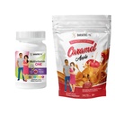 BariatricPal 30-Deň Bariatric vitamín Bundle (Multivitamín ONE 1 za deň! so 45 mg železa Žuvacie - zmiešané Berry a kalcium citrát mäkké žuvačky 500 mg s probiotikami - Karamel Apple)