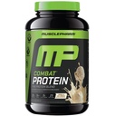MusclePharm Combat Protein Powder, Vanilla Flavor, Palivá Svaly pre produktívne cvičenie, 5 Bielkoviny Zdroje vrátane srvátkového proteínu Izolát a vajcia Albumín, Gluten Free, 2 lb, 25 Servings
