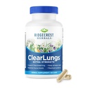 RidgeCrest byliny ClearLungs Extra sila, prírodné pľúca, Nasal Zdravie Formula, Bronchial, Dýchacie, Sinus, Muscus Podpora (60 Caps, 30 Serv)