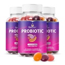 BeLive Probiotické Gummies - Probiotiká s 5 miliardami CFU pre tráviace zdravie, Muži, Ženy a deti Probiotické doplnky pre imunitnú podporu, cukor zadarmo & Vegan 